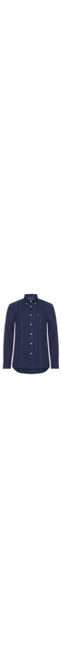 Camisa Masculina Heritage Oxford Pin Stripe - Azul