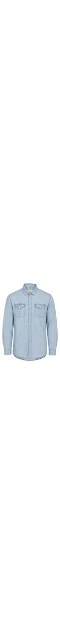 Camisa Masculina Índigo Algodão Com Liocel - Azul