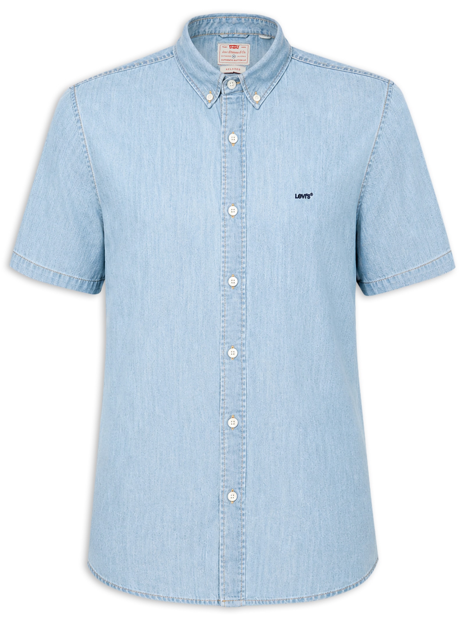 Camisa Masculina Jeans Authentic Button Down Azul Levi's