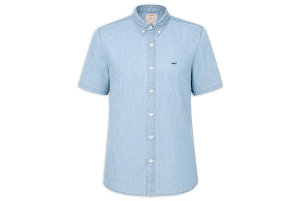 Camisa Masculina Jeans Authentic Button Down - Azul