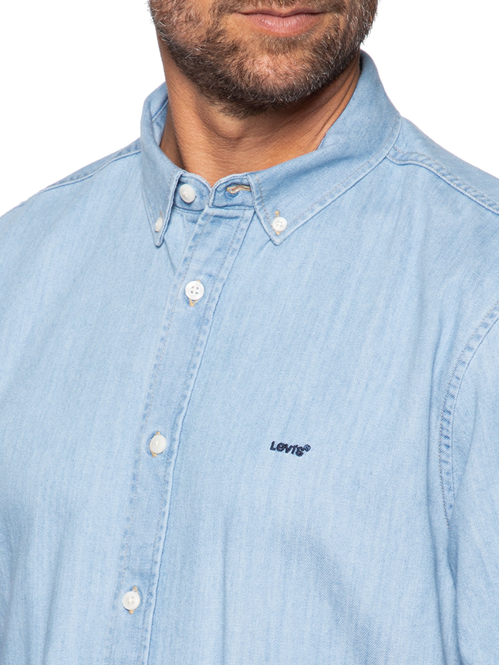 Camisa Masculina Jeans Authentic Button Down Azul Levi's