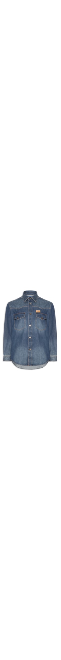 Camisa Masculina Jeans Ebant - Azul