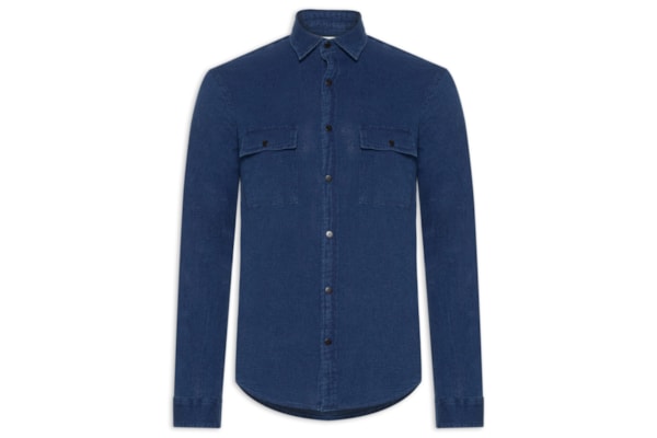 Camisa Masculina Jeans Itamonte - Azul