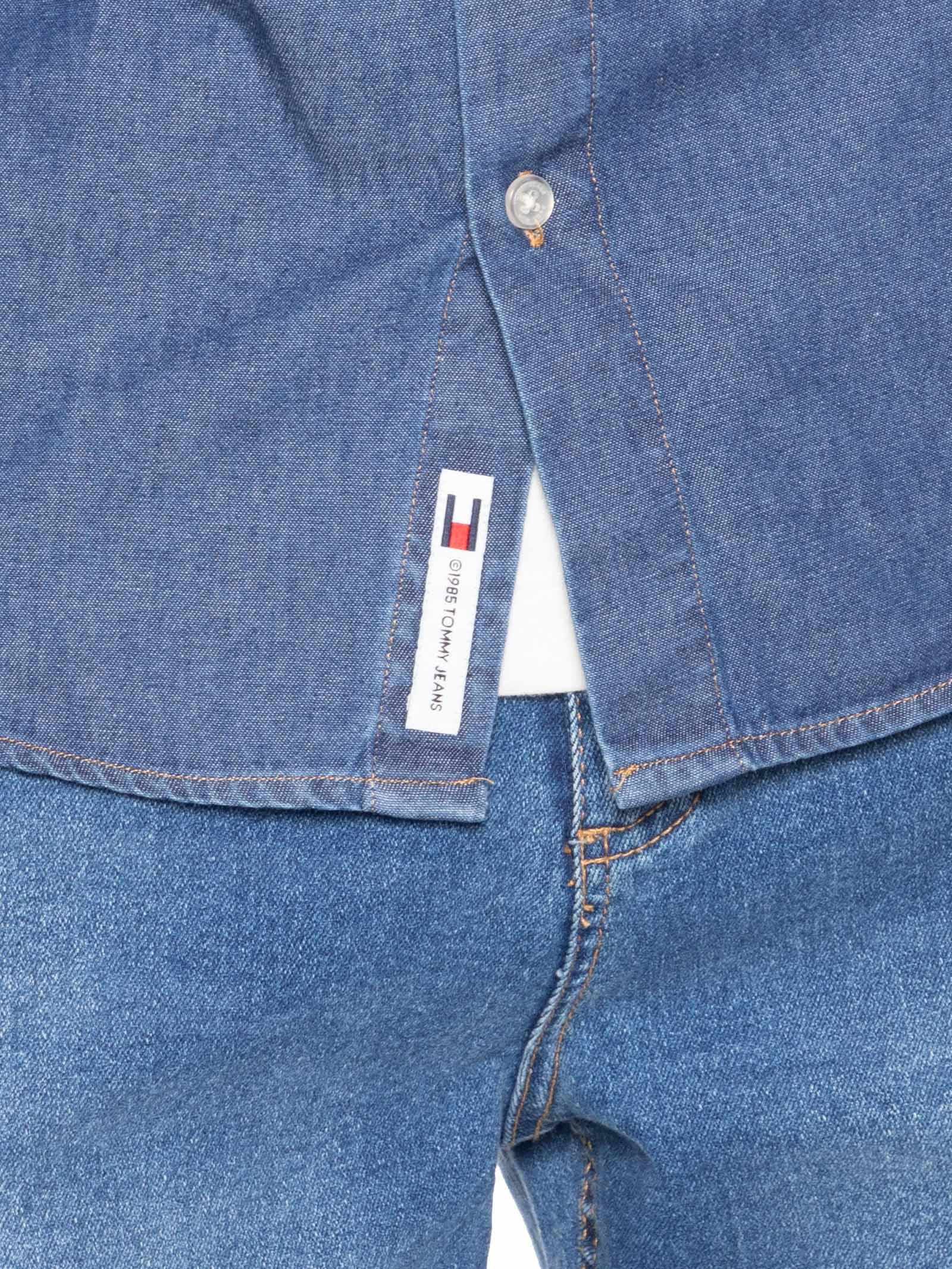 Camisa Masculina Jeans Regular Fit Azul Tommy Jeans