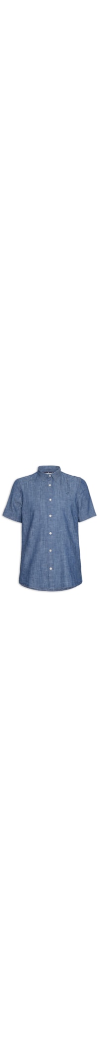 Camisa Masculina Jeans Relax - Azul