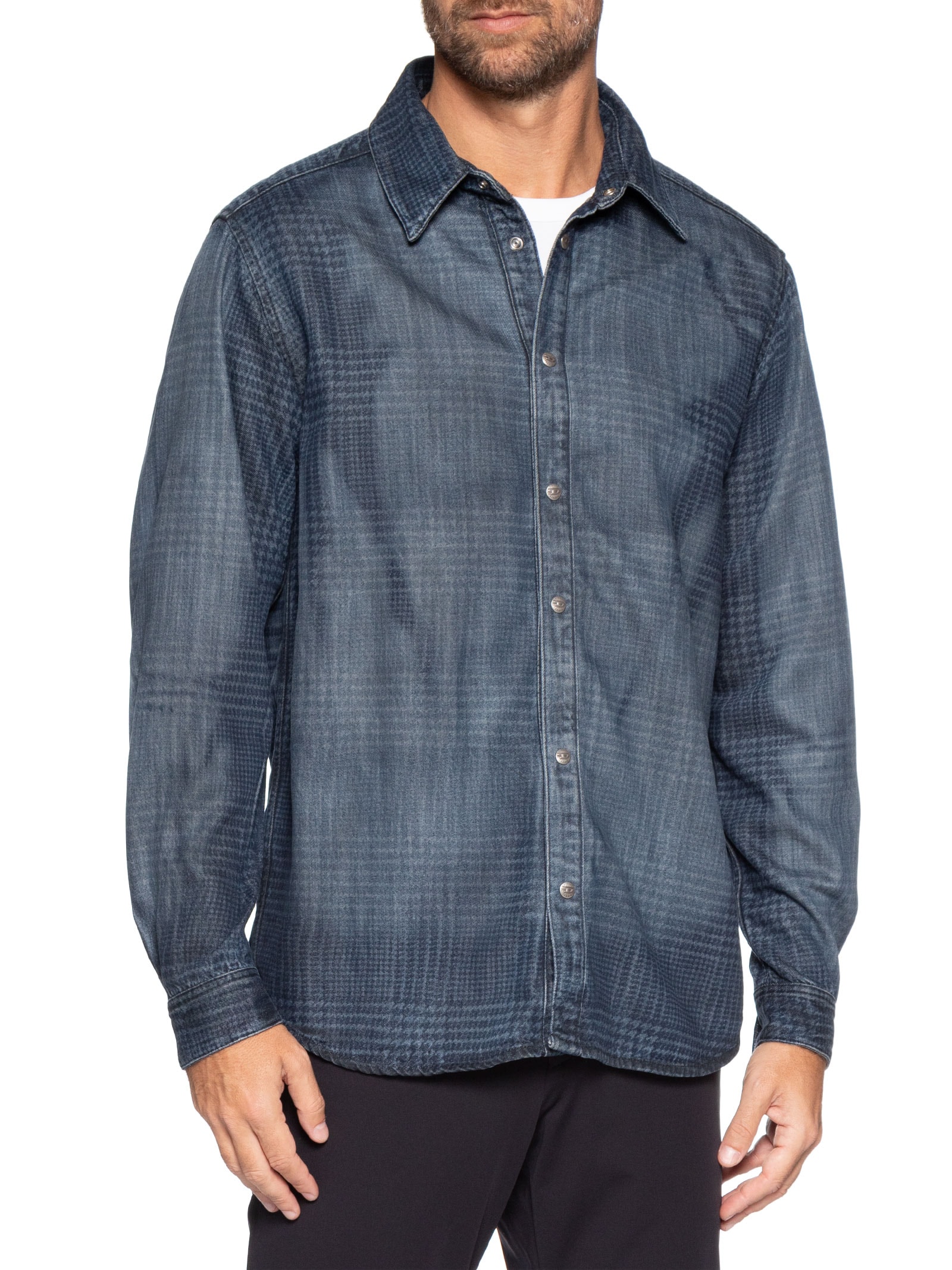 Camisa Masculina Jeans Simply-S13 Azul Diesel