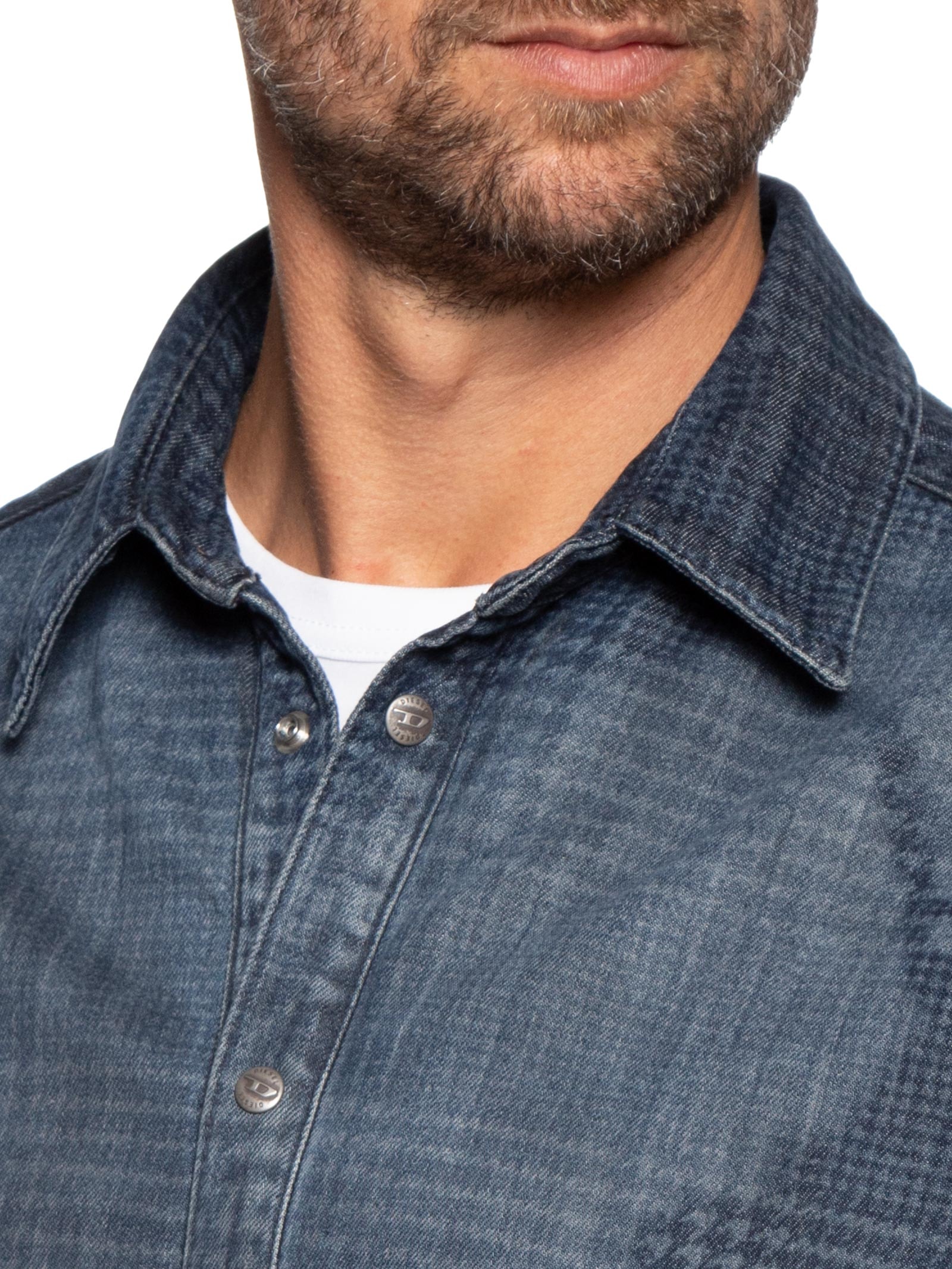 Camisa Masculina Jeans Simply-S13 Azul Diesel