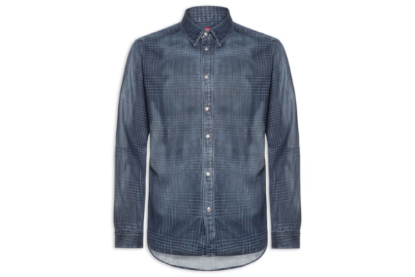 Camisa Masculina Jeans Simply-S13 – Azul