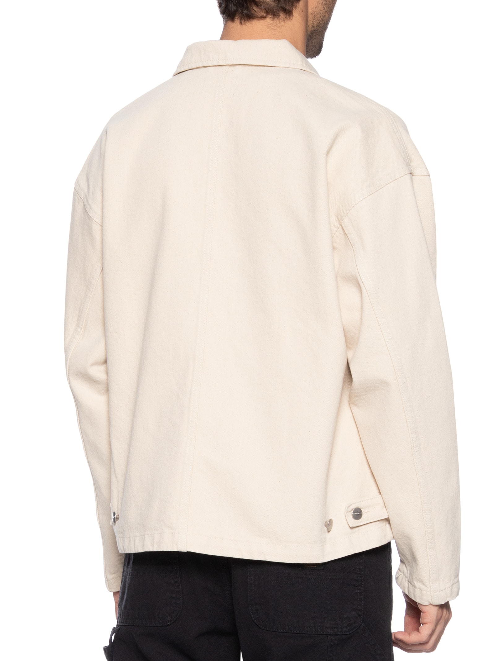 Camisa Masculina Jeans Wide Fit Bege Jack & Jones