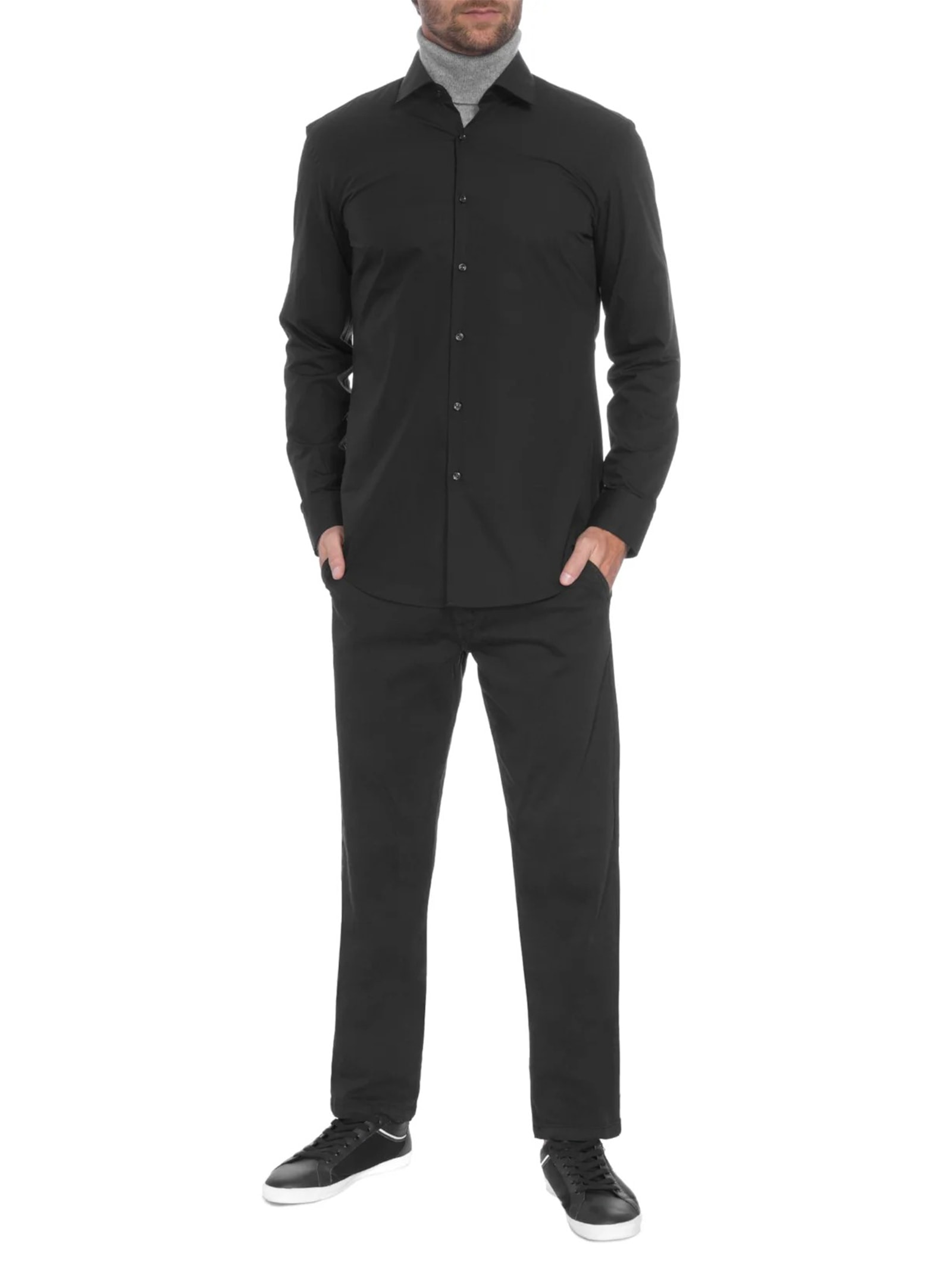 Camisa Masculina Jenno Preto Hugo