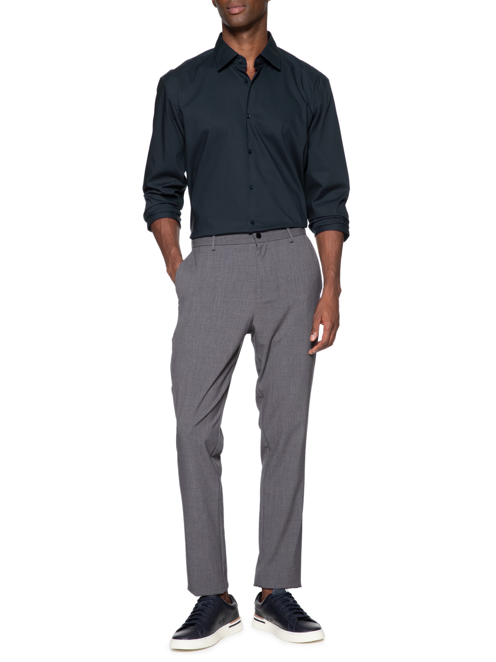 Camisa Masculina Joe Kent Azul Boss