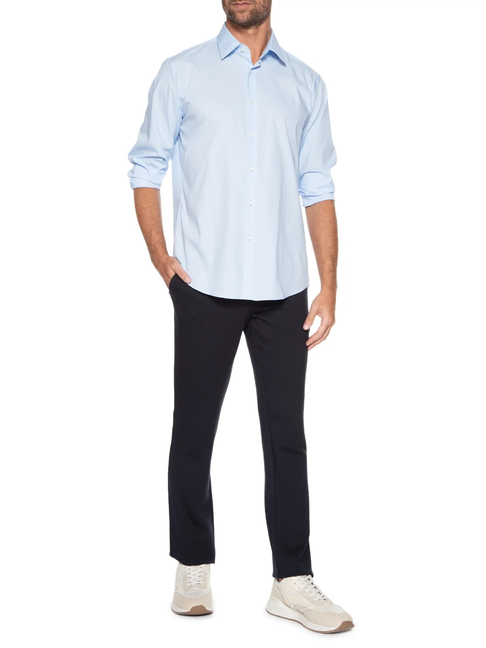 Camisa Masculina Joe Kent Azul Boss