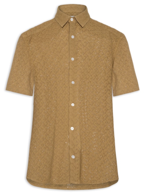 Camisa Masculina Laise Nature – Marrom