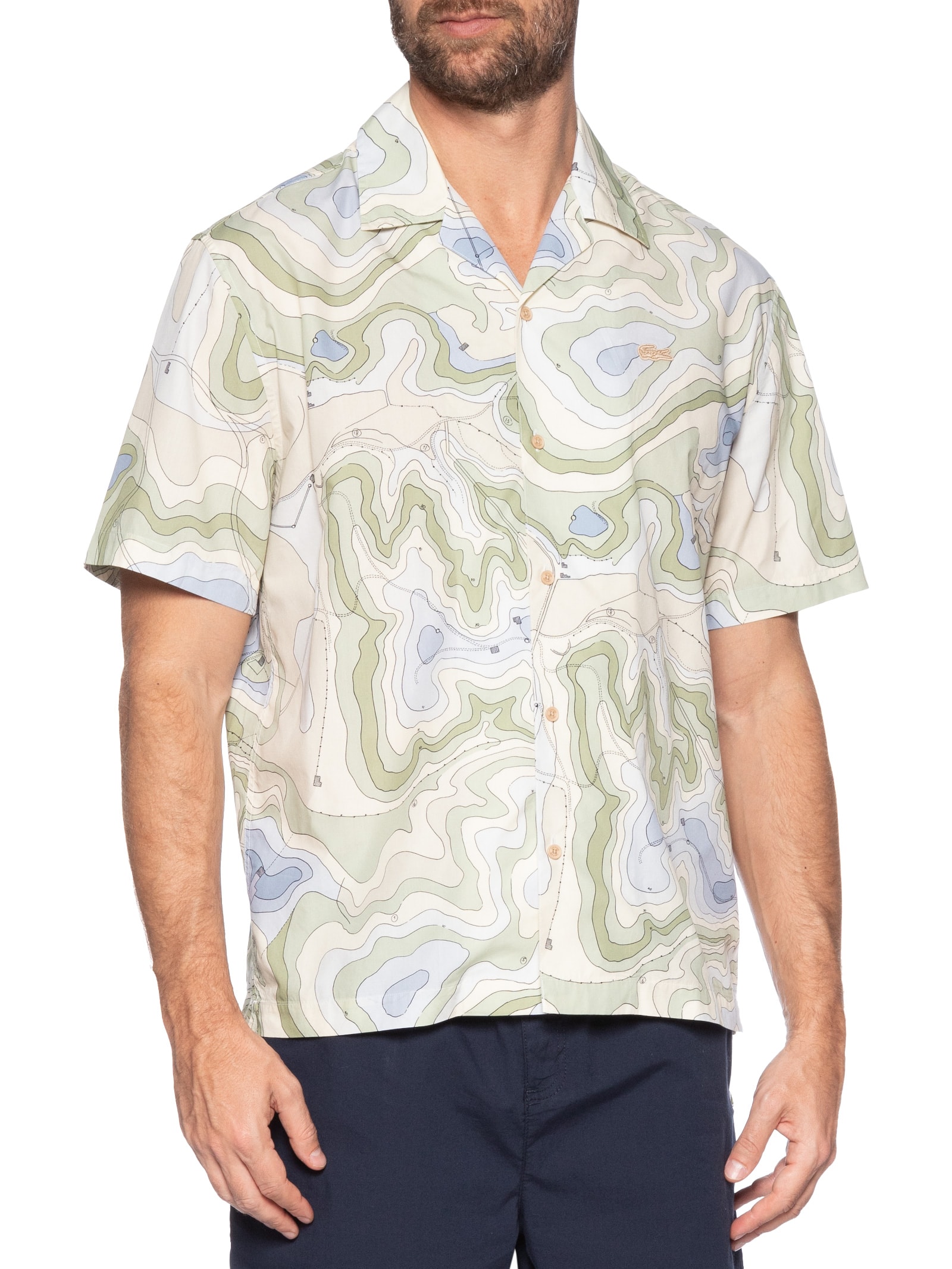 Camisa Masculina Landscape Verde Lacoste