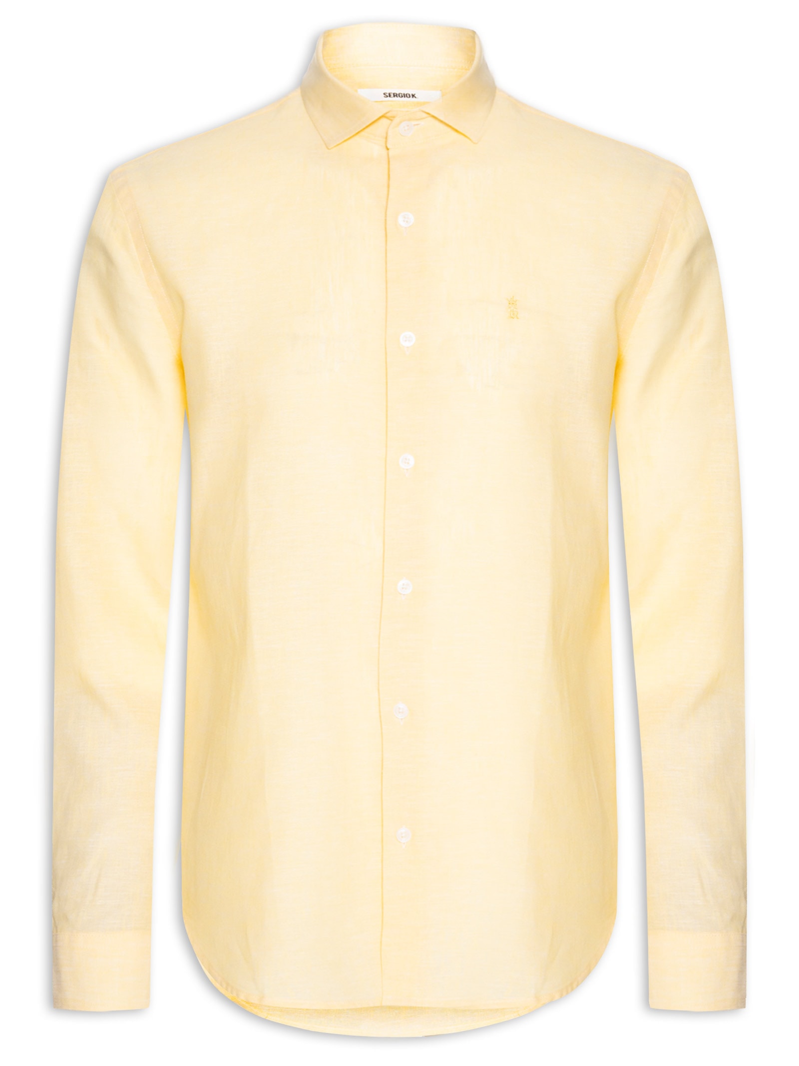 Camisa Masculina Linho Amarelo Sergio K