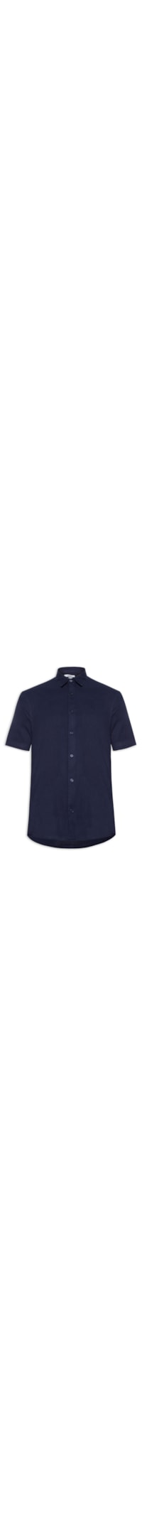 Camisa Masculina Linho - Azul