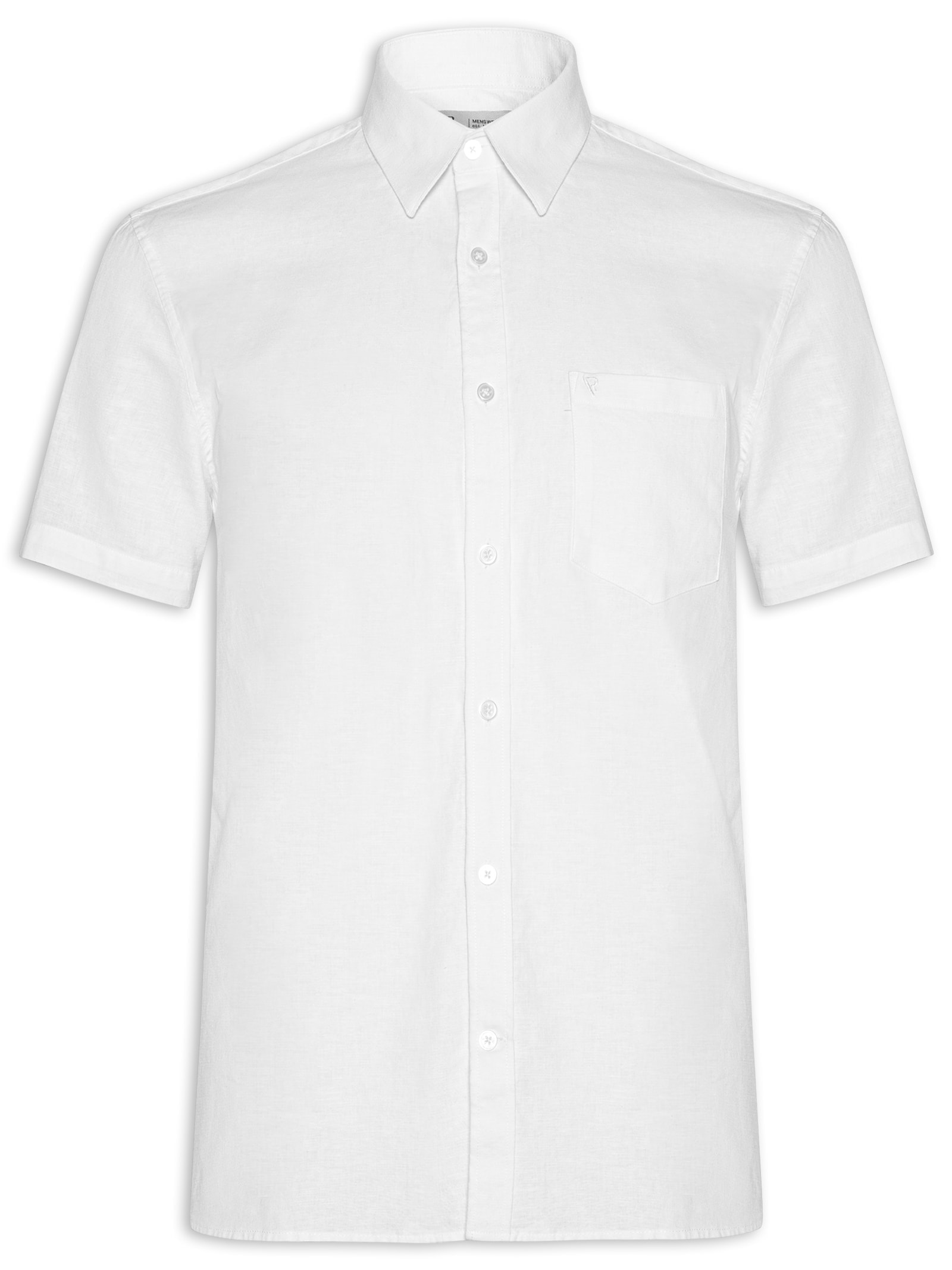 Camisa Masculina Linho Blend Unicollor Surf Off White Vr