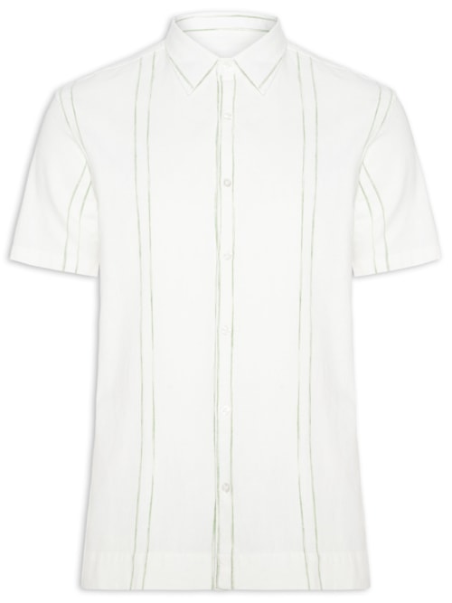 Camisa Masculina Linho Listra Summer – Verde