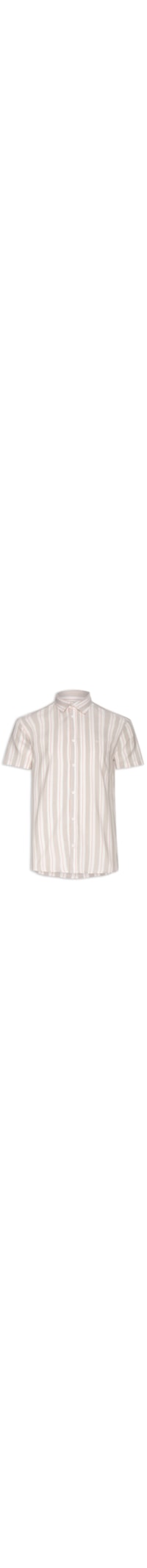 Camisa Masculina Linho Listrada St Barths - Bege