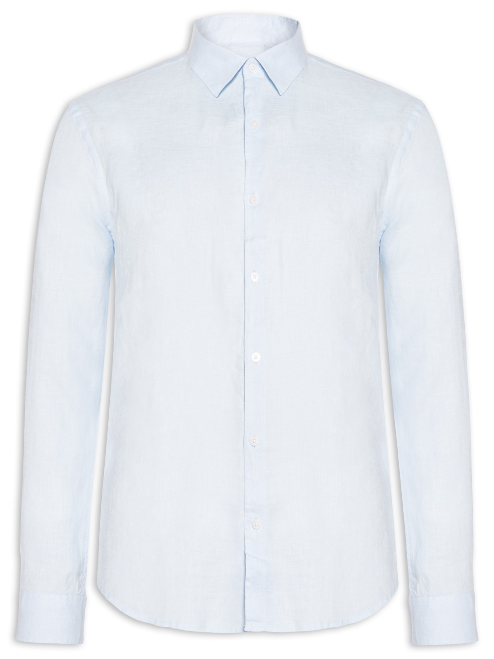 Camisa Masculina Linho Lumiar Azul Foxton