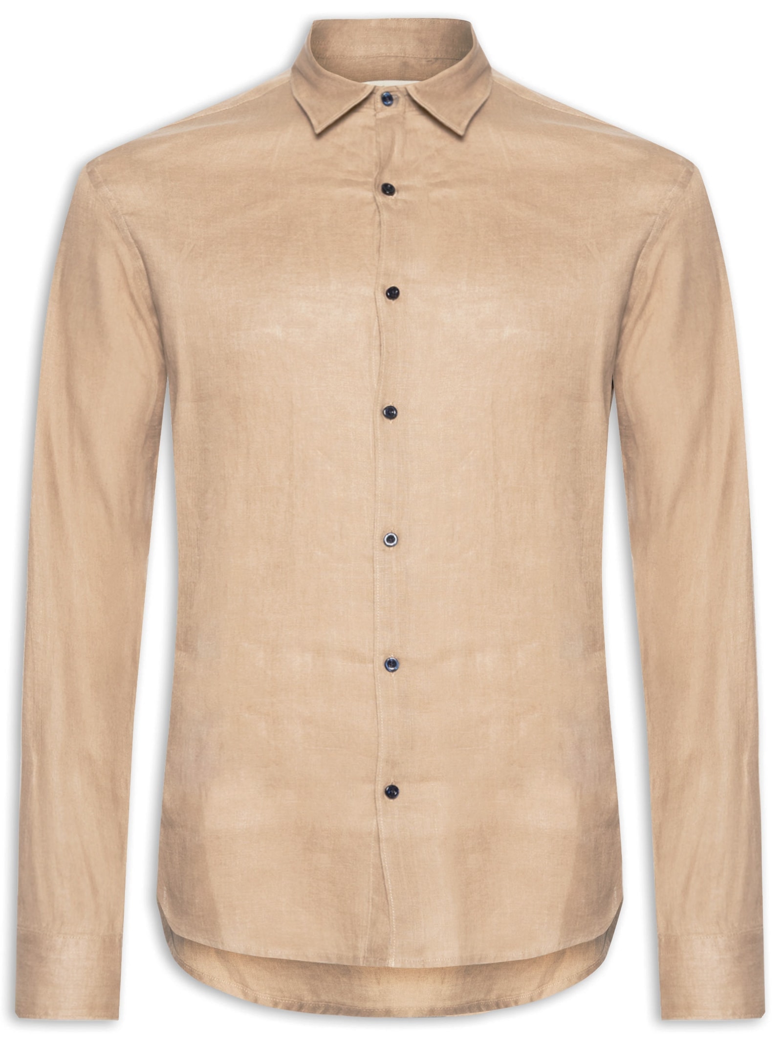 Camisa Masculina Linho Lumiar Bege Foxton