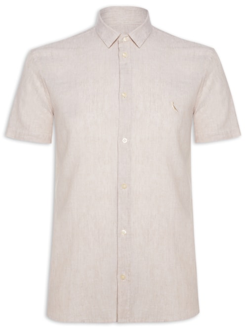 Camisa Masculina Linho Pienza – Bege