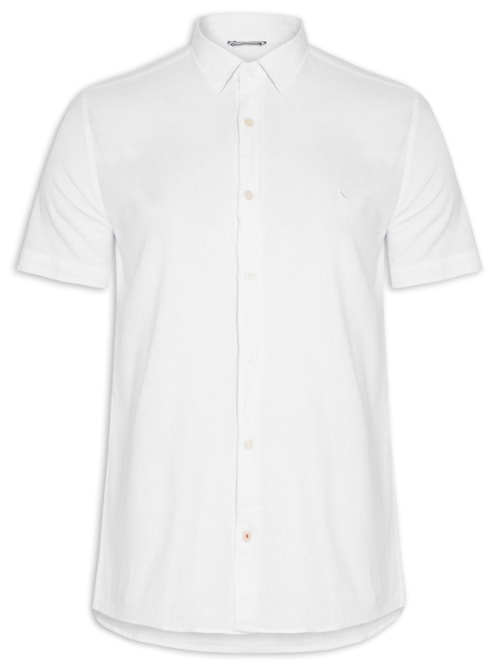 Camisa Masculina Linho Pienza – Branco