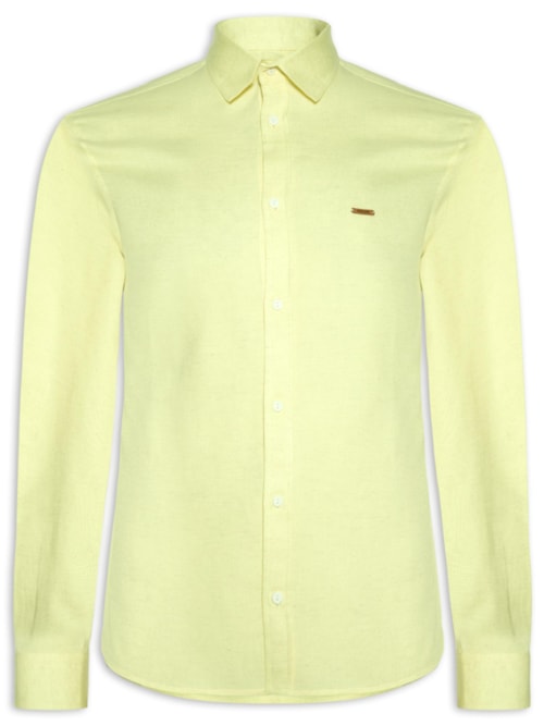 Camisa Masculina Linho St Barths – Amarelo