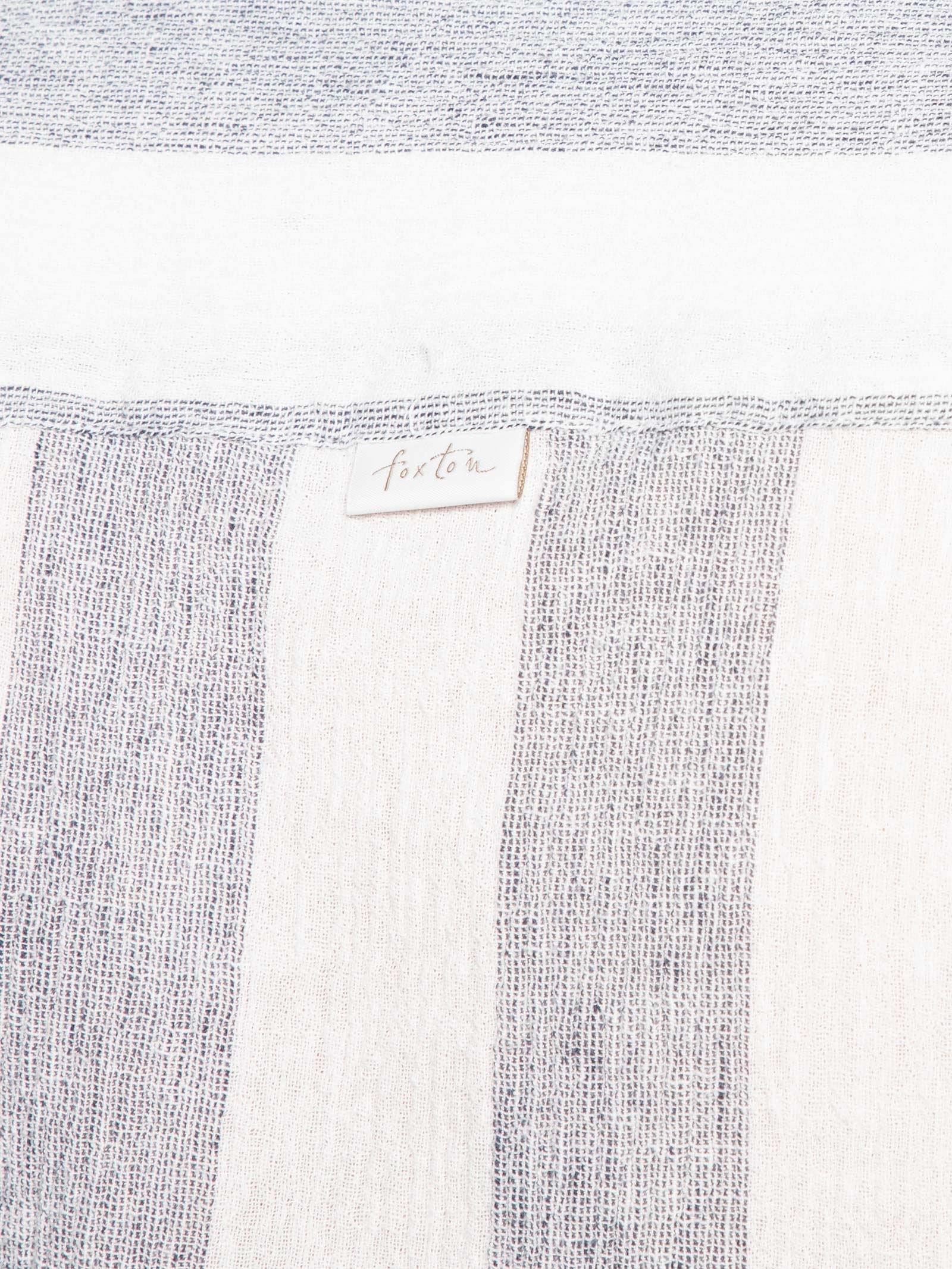 Camisa Masculina Linho Stripes Azul Foxton