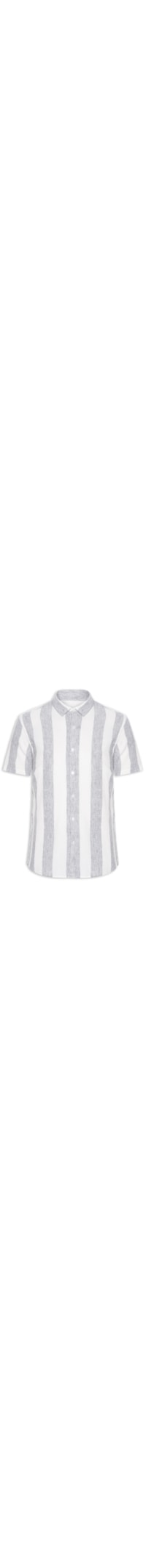 Camisa Masculina Linho Stripes - Azul