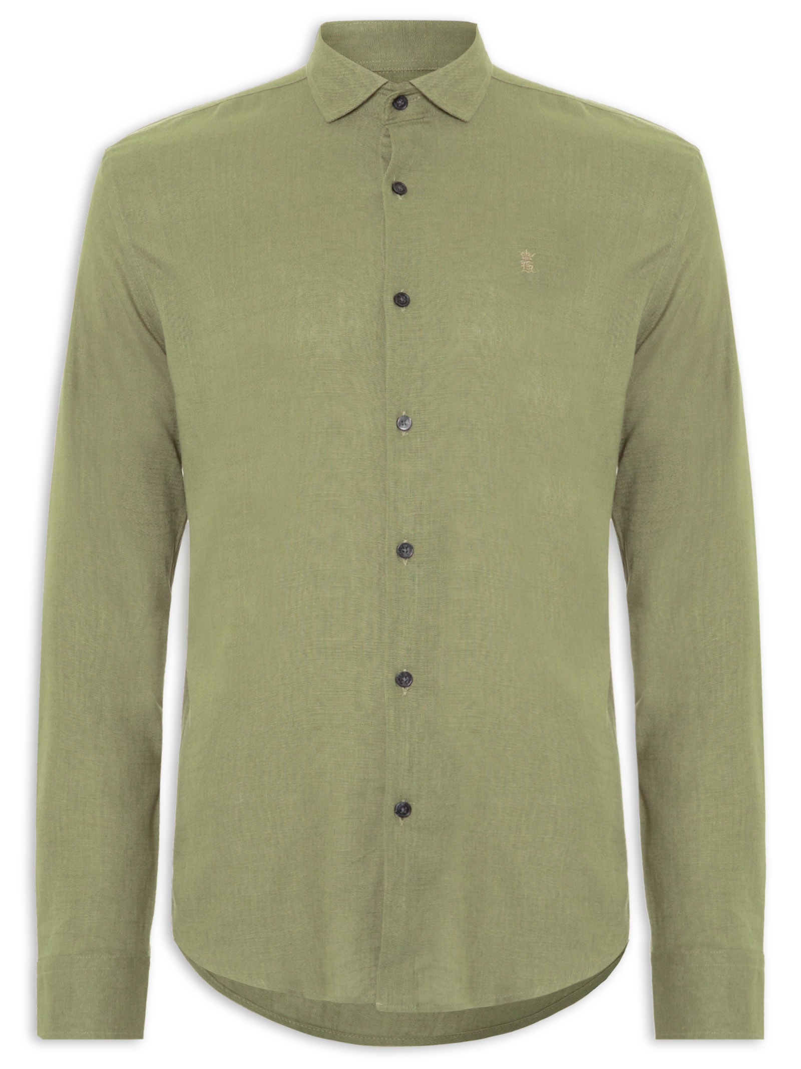 Camisa Masculina Linho Verde Sergio K