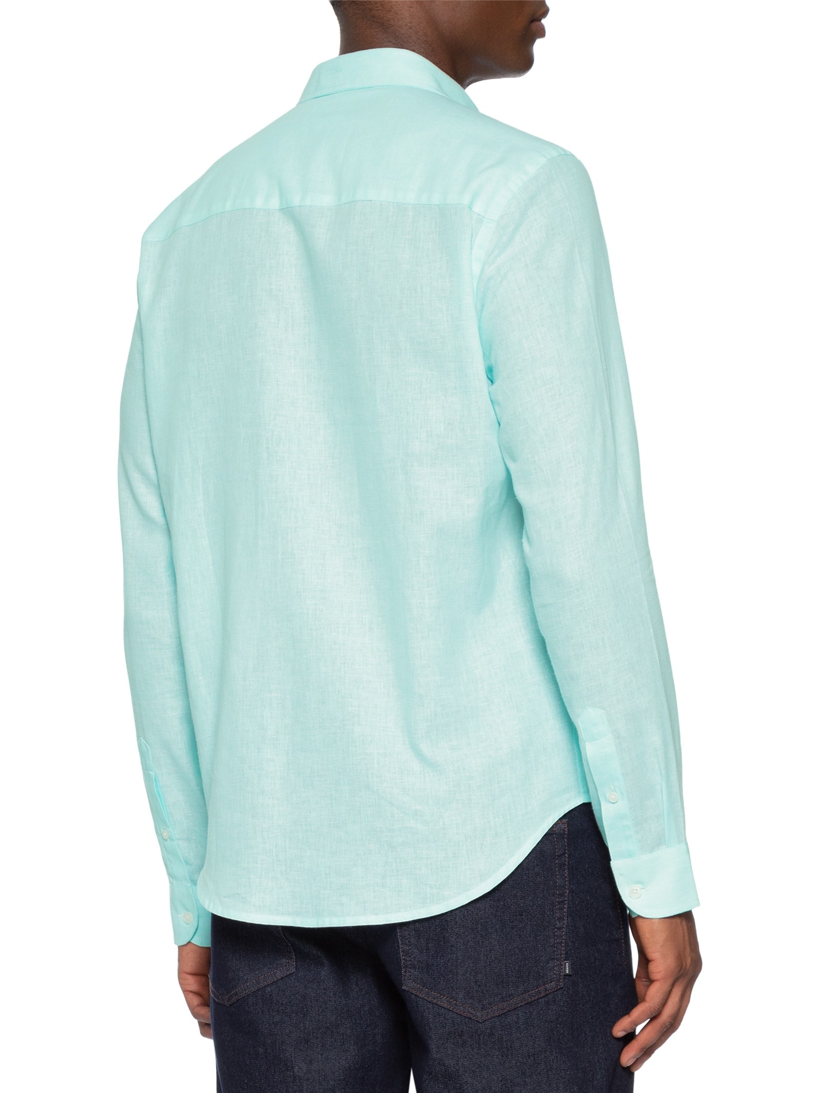 Camisa Masculina Linho Verde Sergio K