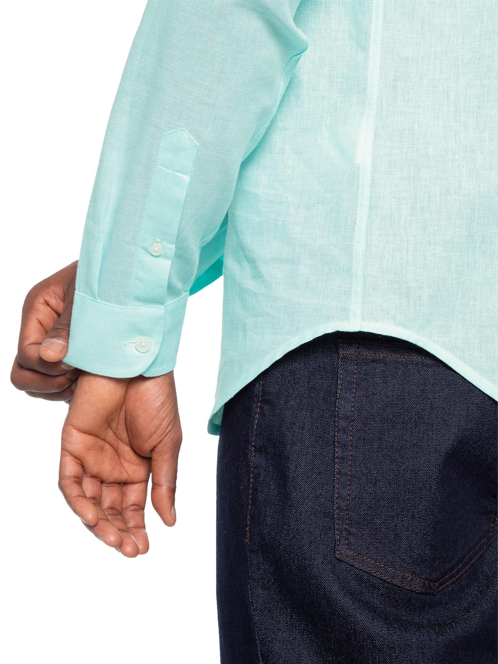 Camisa Masculina Linho Verde Sergio K