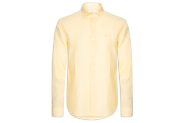 Camisa Masculina Linho – Amarelo