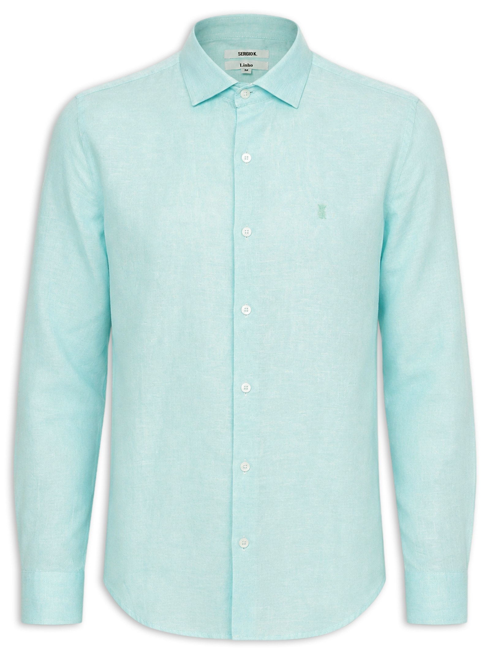 Camisa Masculina Linho – Verde Sergio K