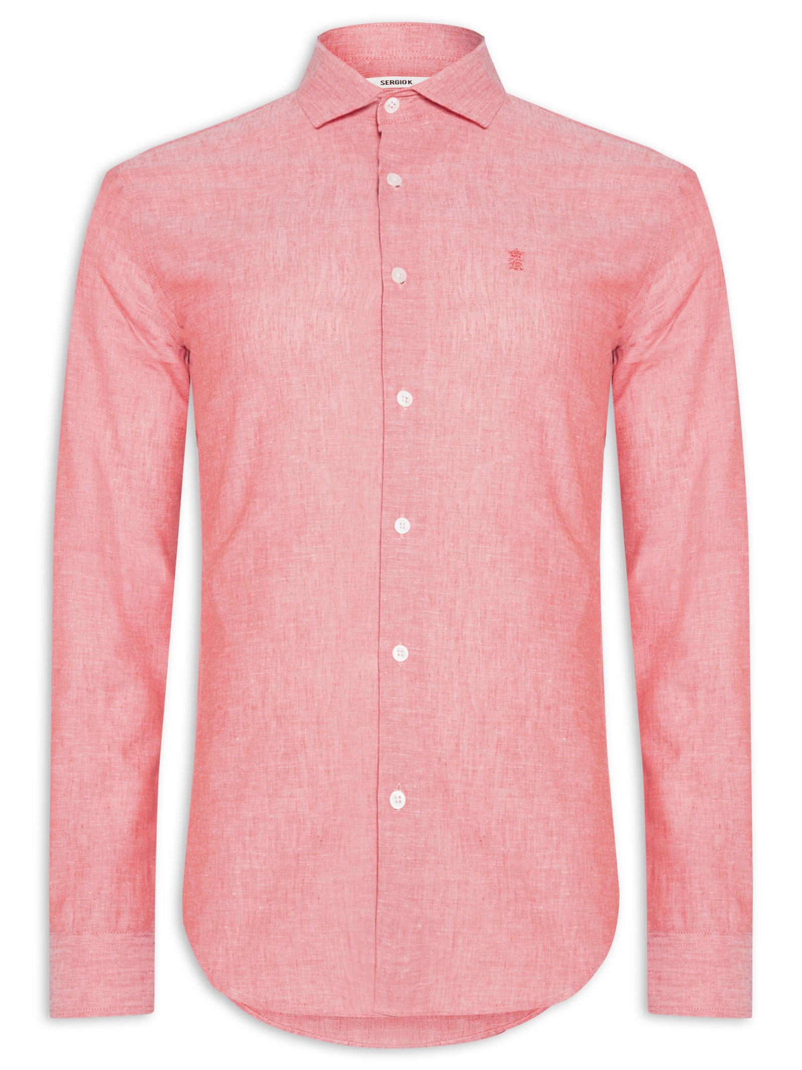Camisa Masculina Linho – Vermelho Sergio K