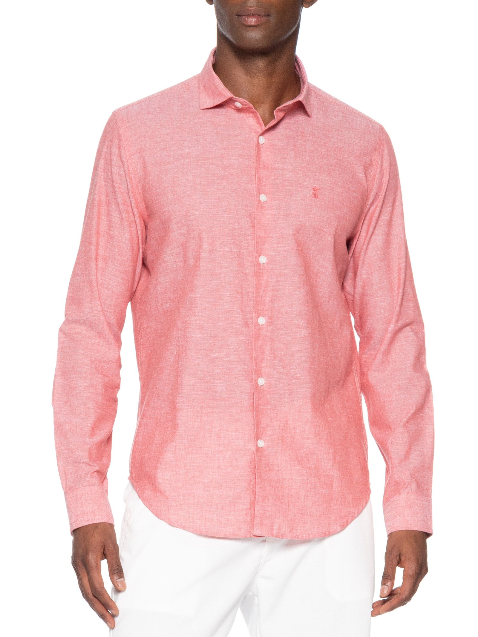 Camisa Masculina Linho – Vermelho Sergio K