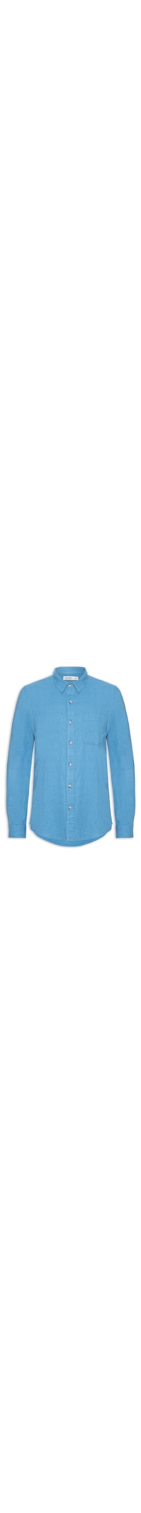 Camisa Masculina Lisa - Azul