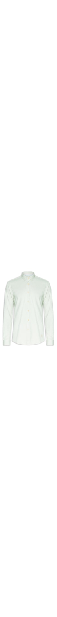 Camisa Masculina Lisa em Oxford - Verde