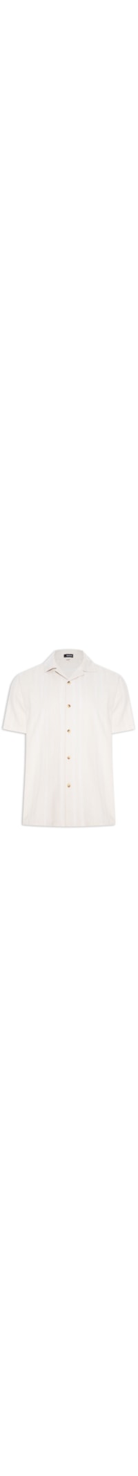 Camisa Masculina Listrada - Bege