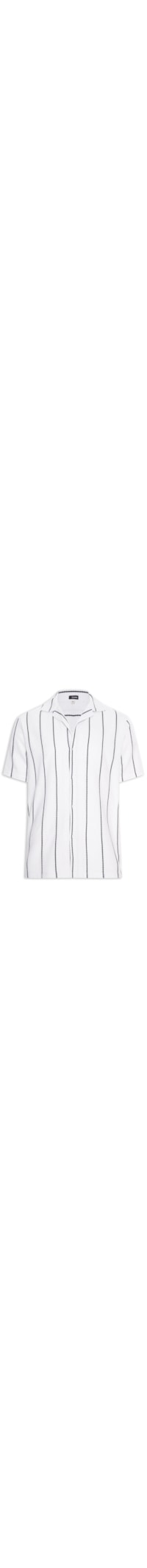 Camisa Masculina Listrada Ocean - Branco