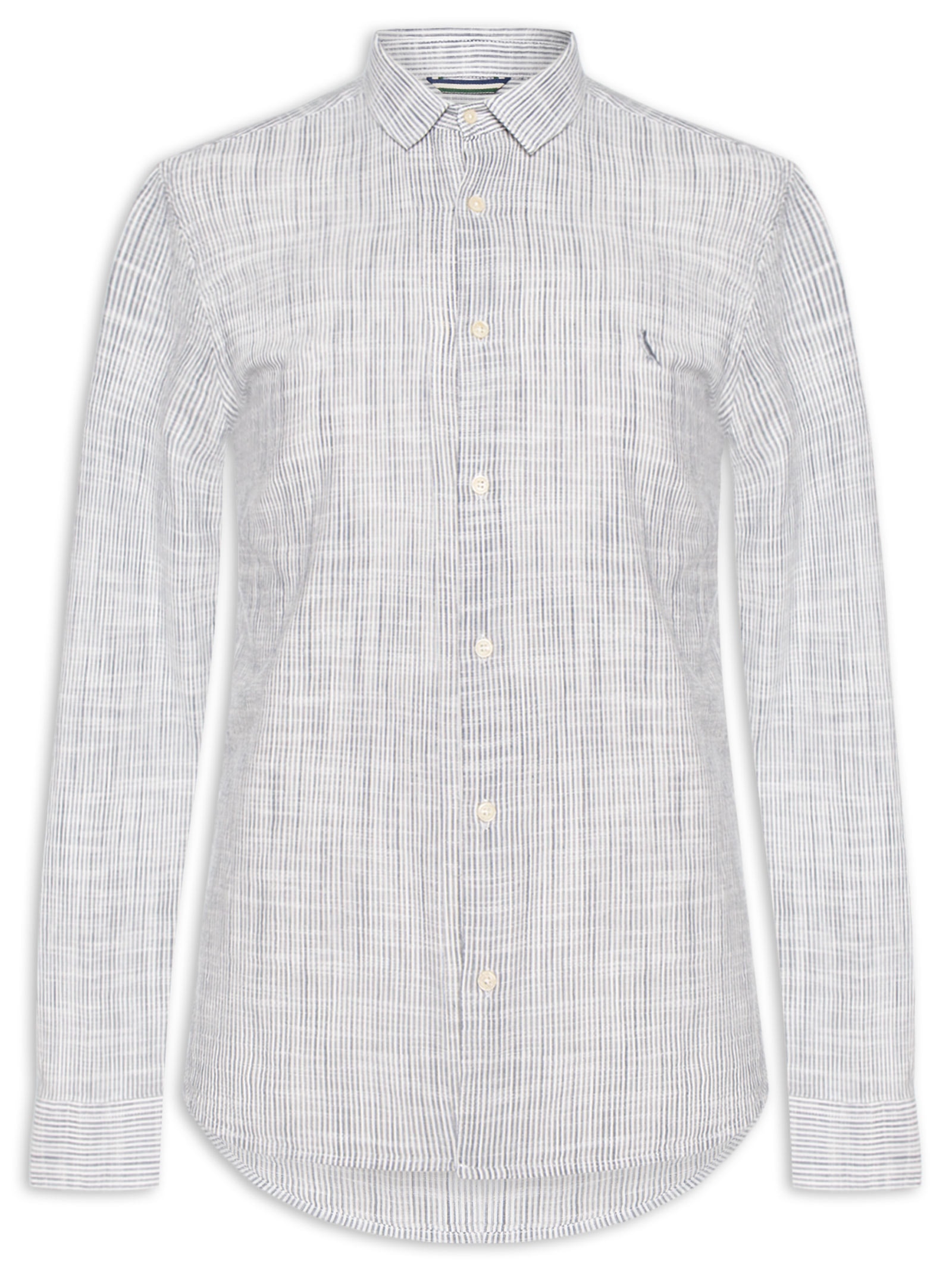 Camisa Masculina Listrada Regatta Azul Reserva