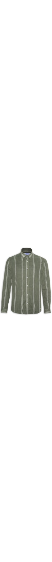Camisa Masculina Listrada Relax - Verde