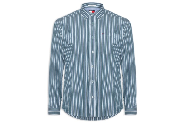 Camisa Masculina Listrada Relaxed Fit - Azul
