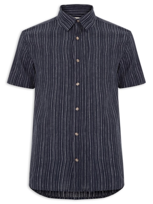 Camisa Masculina Listras – Azul