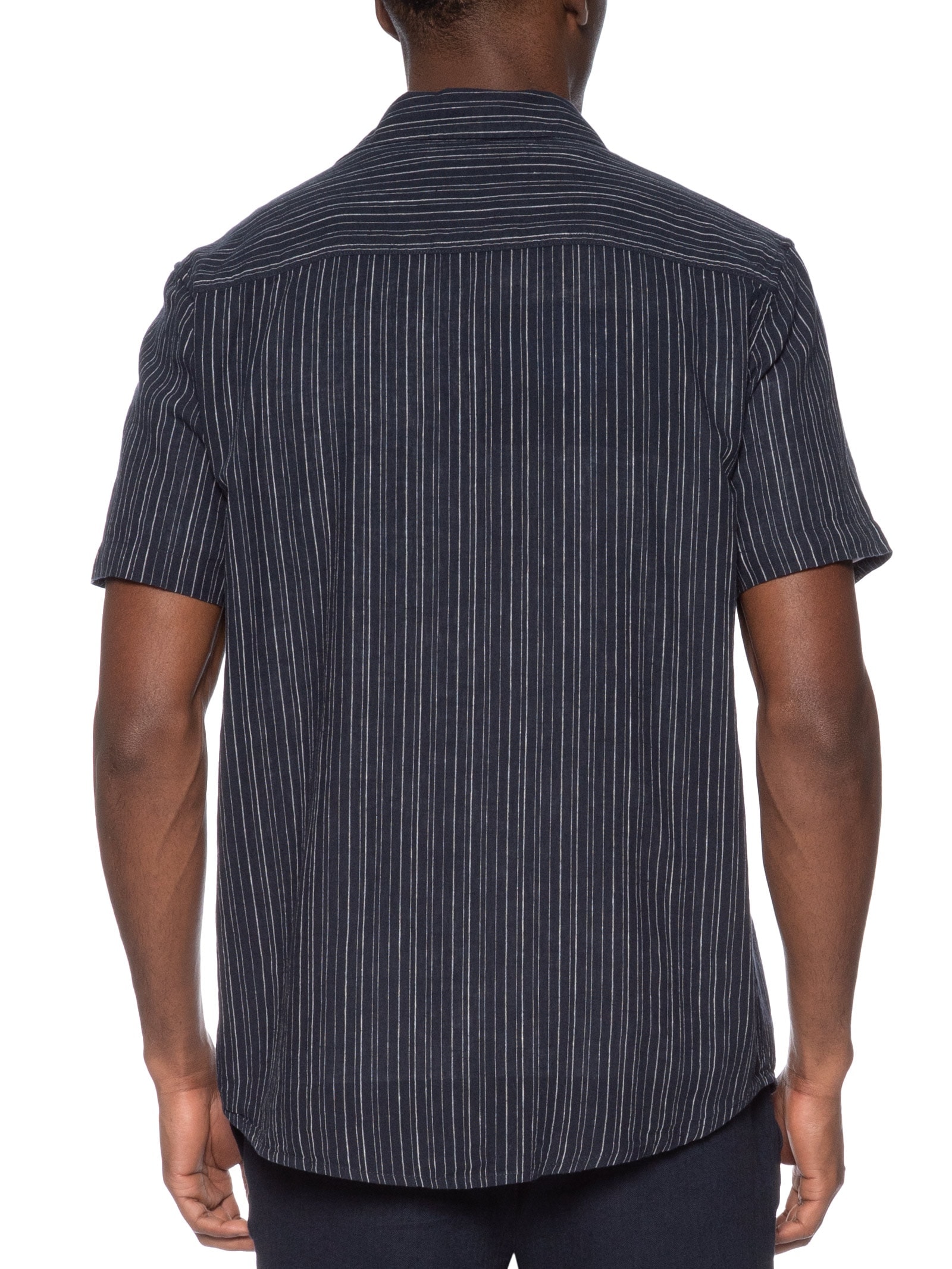 Camisa Masculina Listras Azul Hering