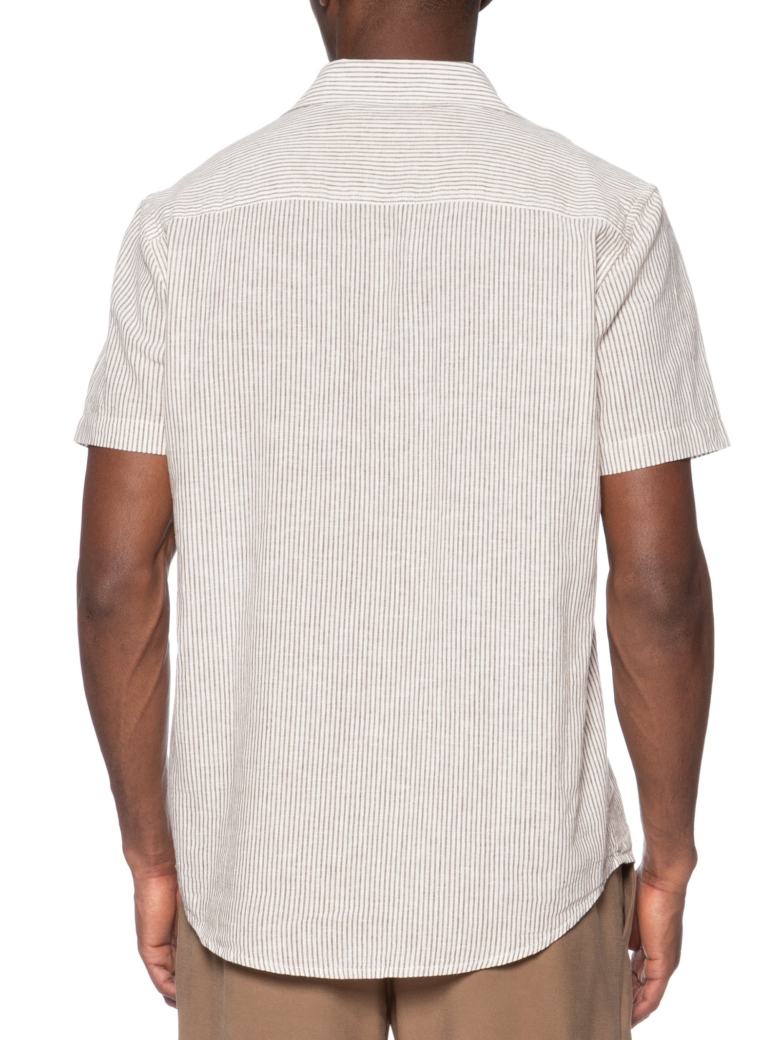 Camisa Masculina Listras  Bege Hering