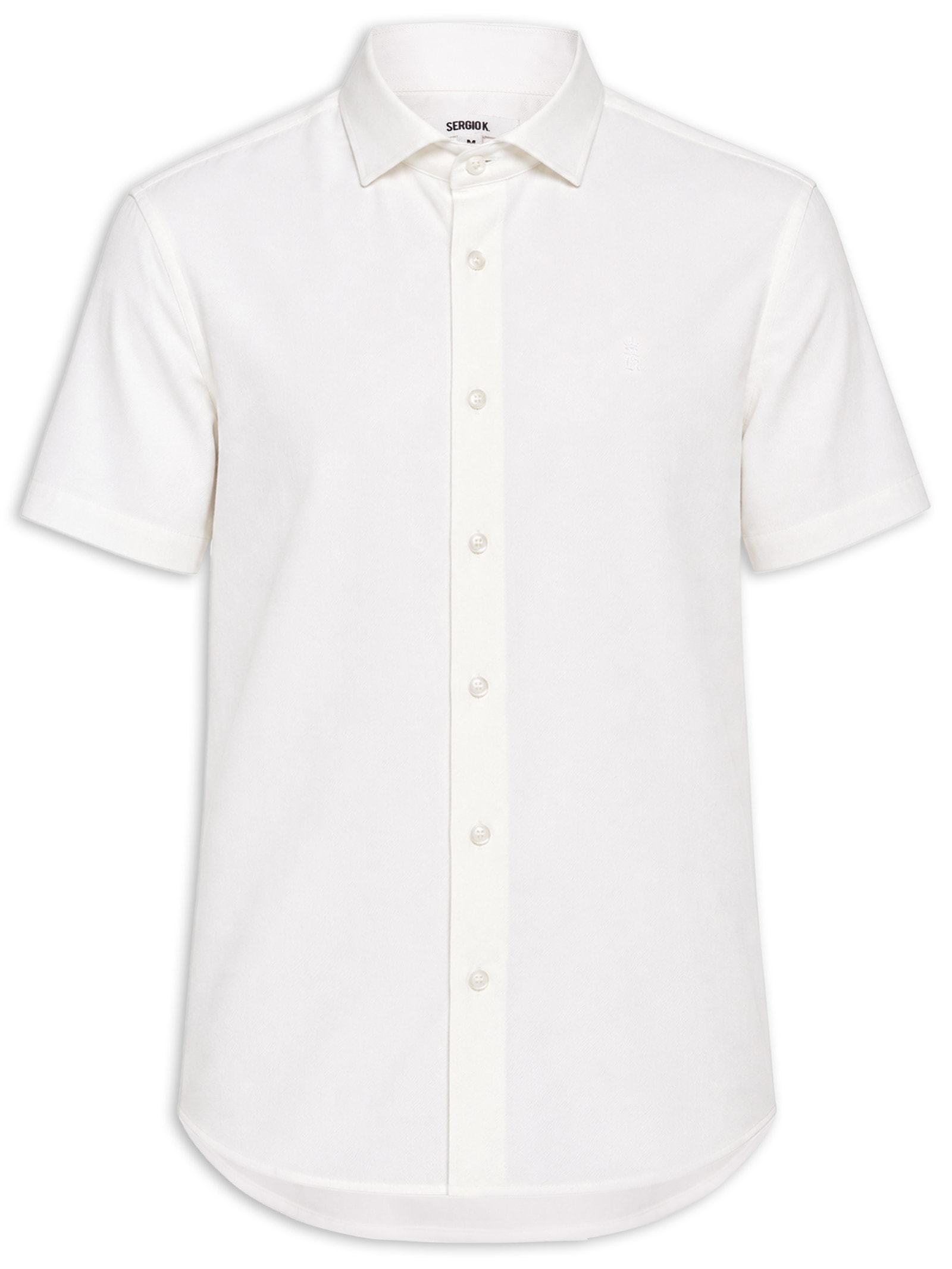 Camisa Masculina Lyocell Stoned Branco Sergio K