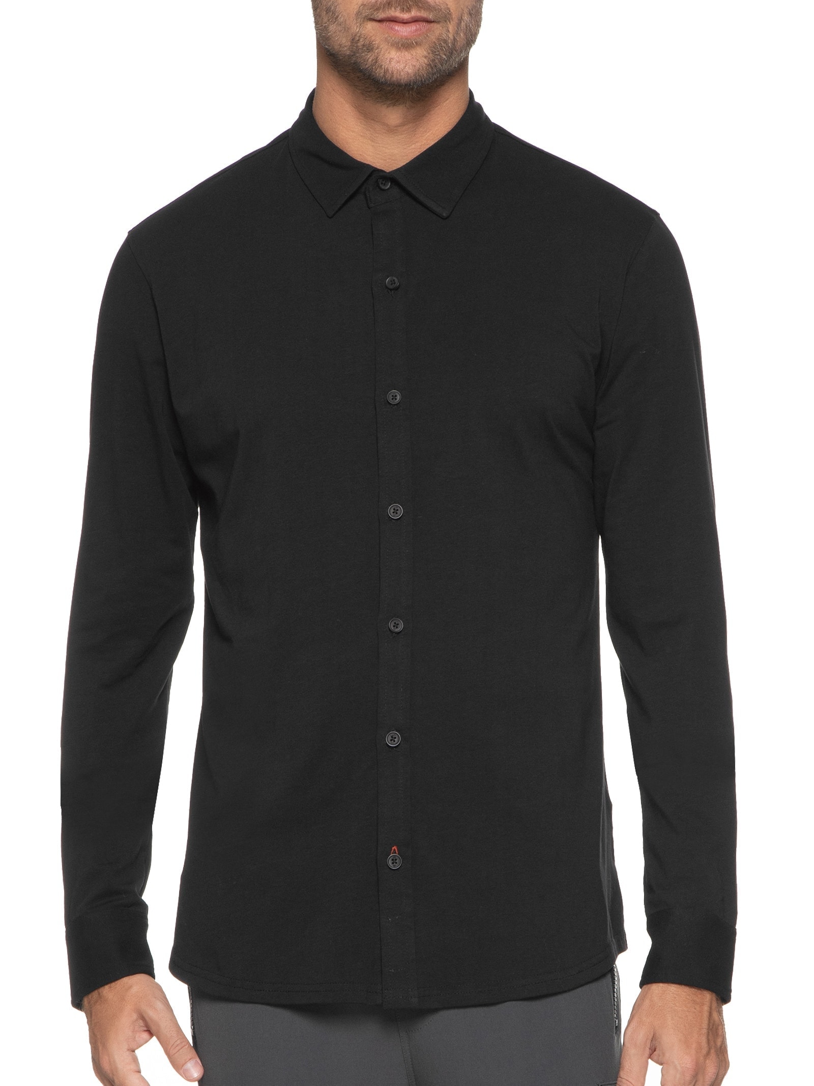 Camisa Masculina Malha Just Stretch Preto Jab