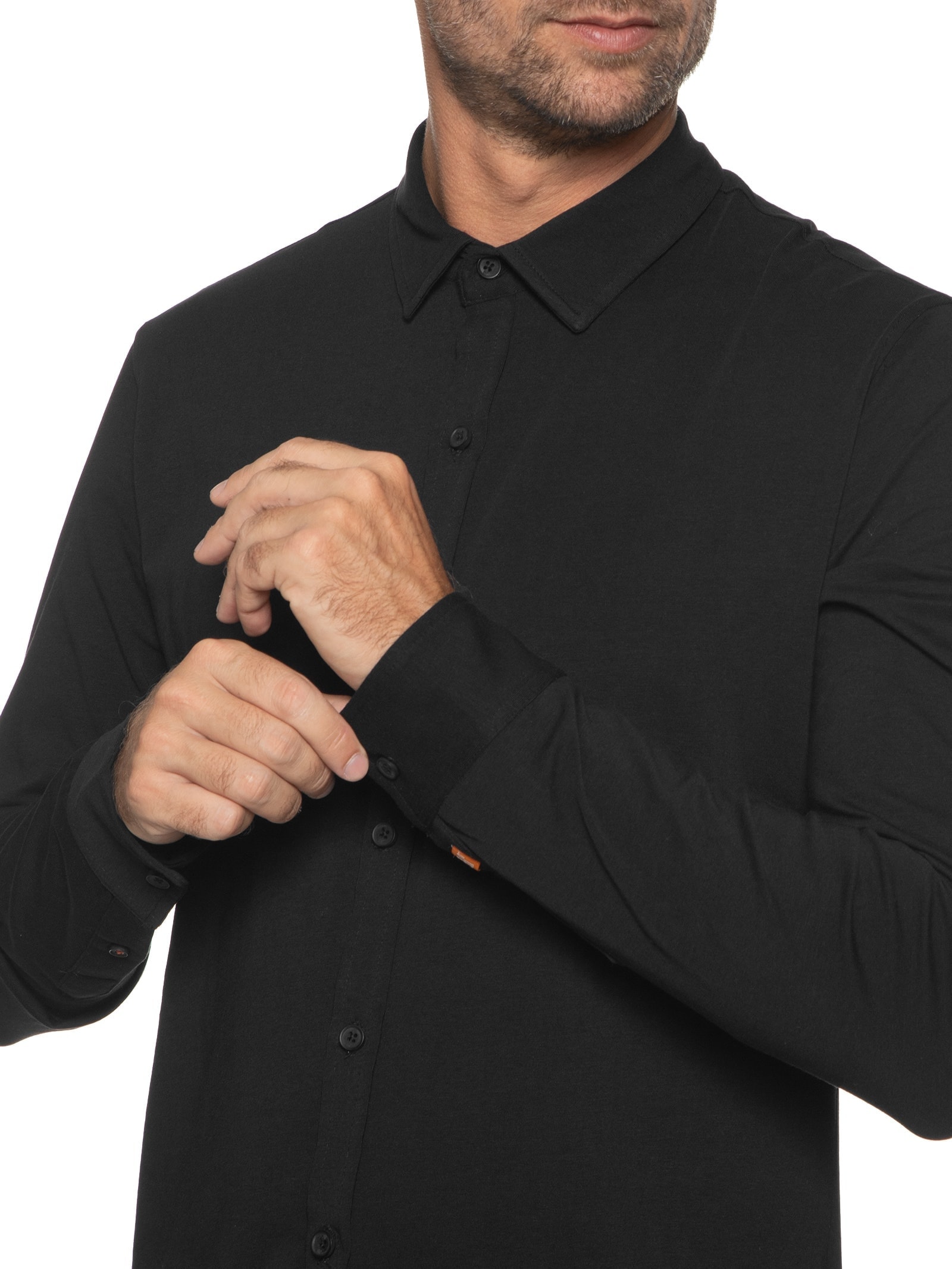 Camisa Masculina Malha Just Stretch Preto Jab